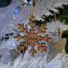 Pendente de árvore de Natal floco personalizável - Laser - Image 3